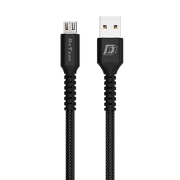 [3000000401064] Data cable DeTech DE-C25M, Micro USB, 1.0m, Black - 40106