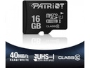 Patriot Memory PSF16GMDC10 memory card 16 GB MicroSDHC UHS-I Class 10