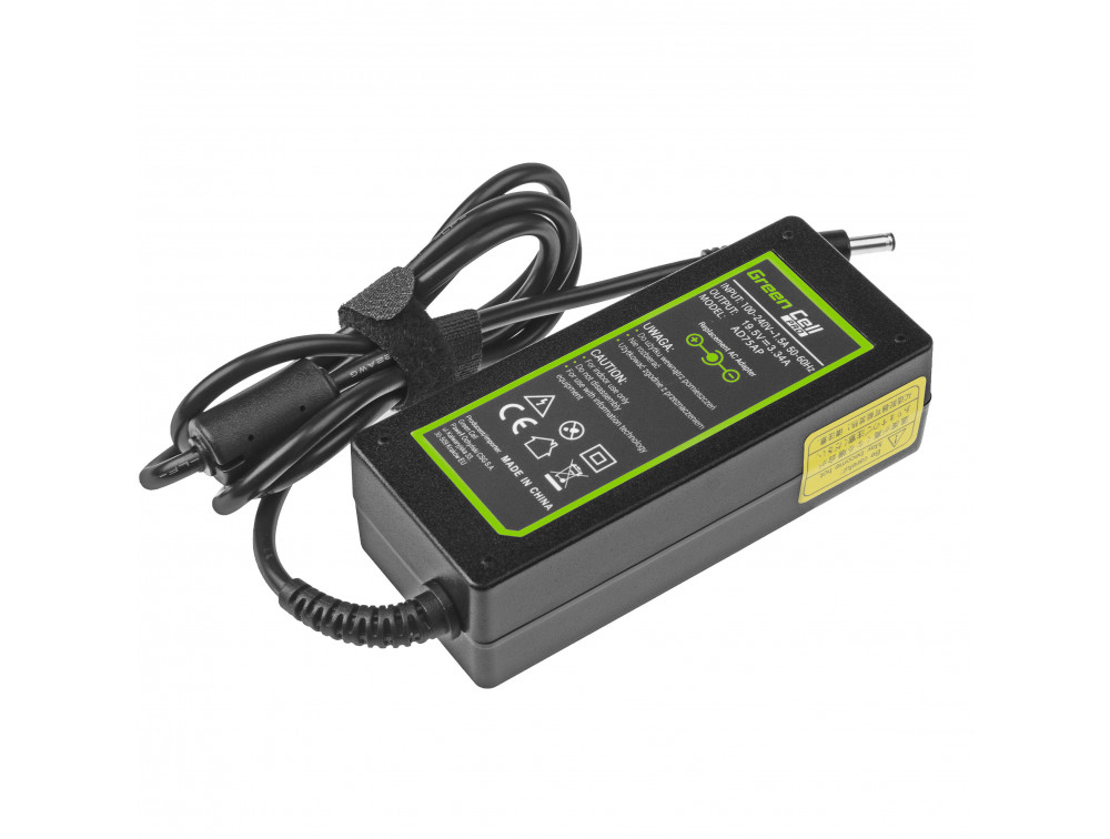 Green Cell Φορτιστής Laptop 65W 19.5V 3.34A για Dell με Αποσπώμενο Καλώδιο Τροφοδοσίας