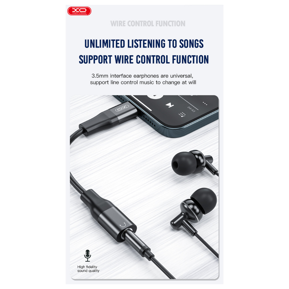 XO NB181A Καλώδιο Ήχου Lightning Σε 3.5mm