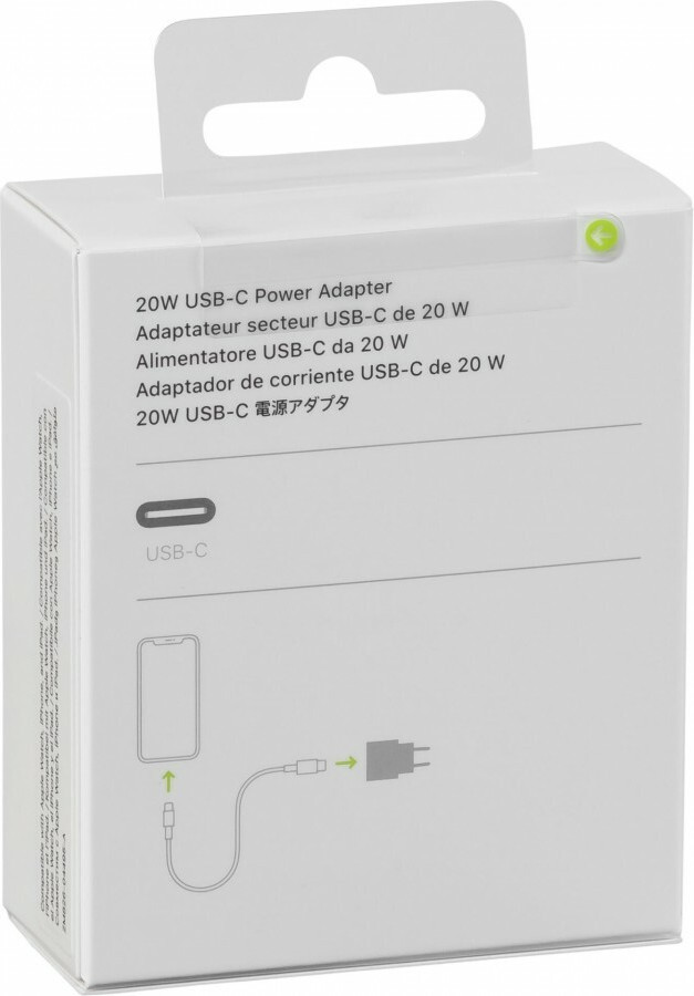 Apple Φορτιστής Χωρίς Καλώδιο με Θύρα USB-C 20W Λευκός (Power Adapter) (MHJE3ZMA)