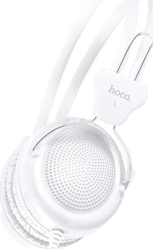 Ακουστικά Stereo Hoco W5 Manno 3.5mm Λευκά με Μικρόφωνο και Πλήκτρο Ελέγχου