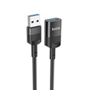 Καλώδιο Προέκτασης Hoco U107 USB Αρσενικό σε USB 3.0 Θηλυκό 3A 5Gbps OTG 1.2m Μαύρο