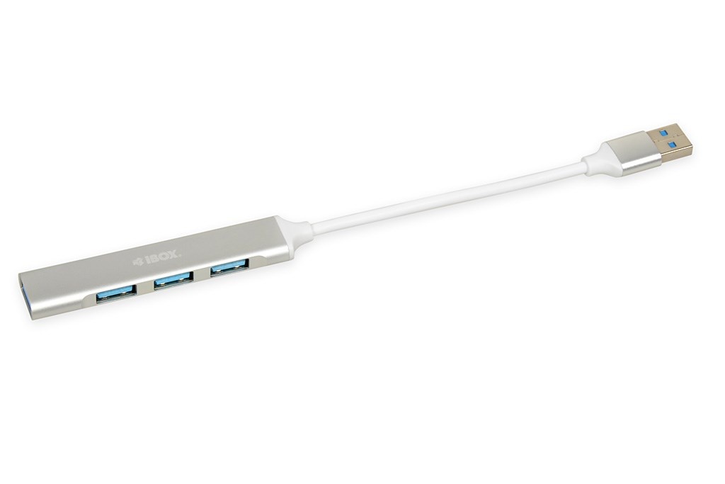iBox Hub 4 Θυρών USB 2.0 με σύνδεση USB-A Λευκό