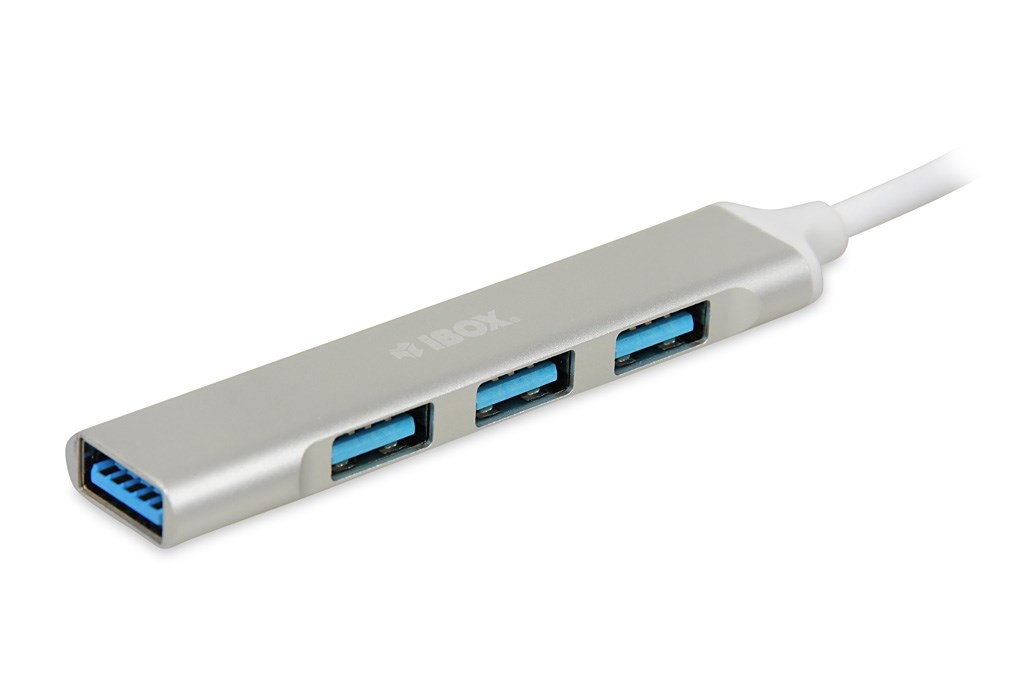 iBox Hub 4 Θυρών USB 2.0 με σύνδεση USB-A Λευκό