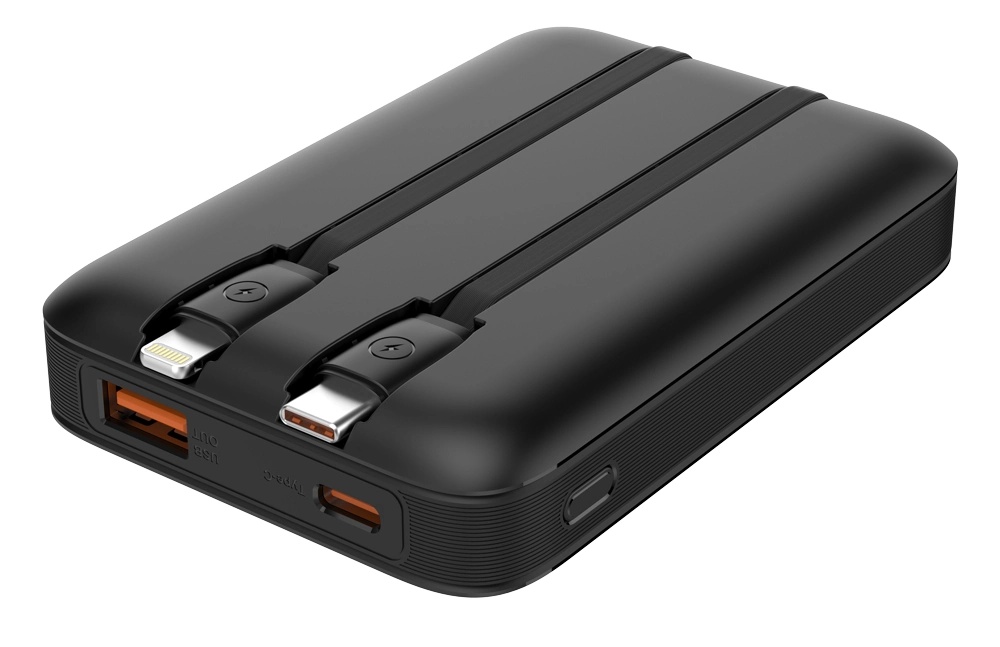 Powertech Power Bank 10000mAh 22.5W με Θύρα USB-A και Θύρα USB-C Power Delivery / Quick Charge 3.0 Μαύρο