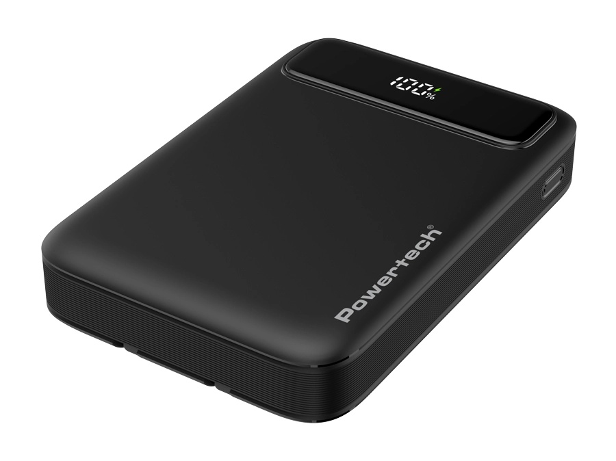 Powertech Power Bank 10000mAh 22.5W με Θύρα USB-A και Θύρα USB-C Power Delivery / Quick Charge 3.0 Μαύρο