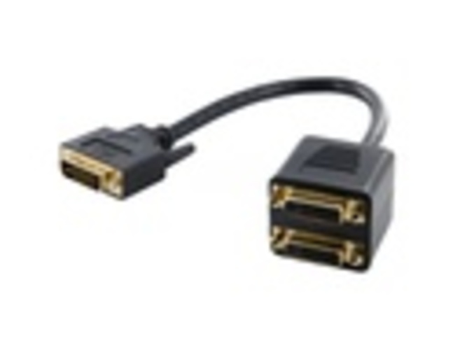 4World Adapter DVI-I [M] black 24M