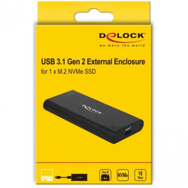 DELOCK SSD M.2 NVME SSD USB TYPE-C 3.1 GEN 2