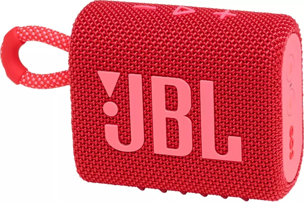 JBL GO3, Portable Bluetooth Speaker, Waterproof IP67, (Red)