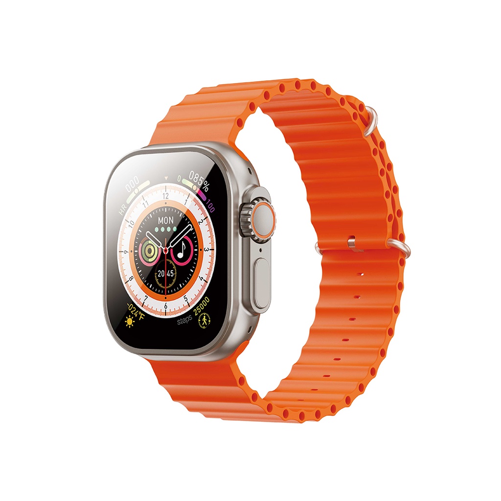 XO M9 Ultra SmartWatch Orange Wireless Call Charging