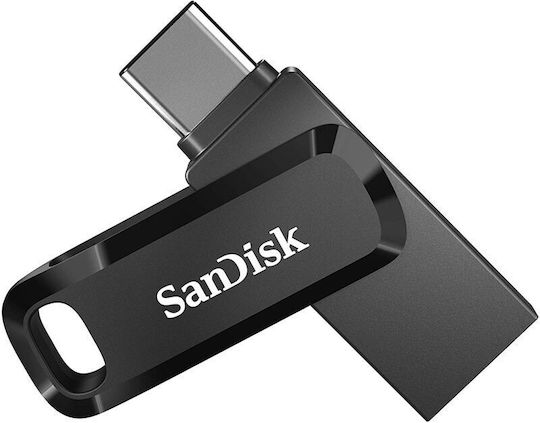 Sandisk Ultra Dual Drive Go 128GB USB 3.2 Stick με σύνδεση USB-C &amp; USB-A Μαύρο
