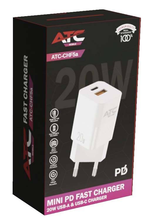 ATC-CHF5a MINI PD FAST CHARGER 20W WHITE
