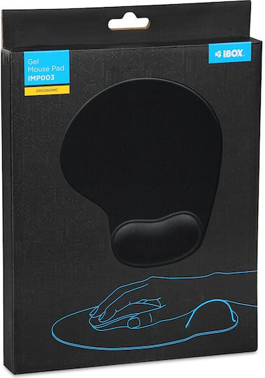 iBox MP003 Mouse Pad 230mm με Στήριγμα καρπού Μαύρο