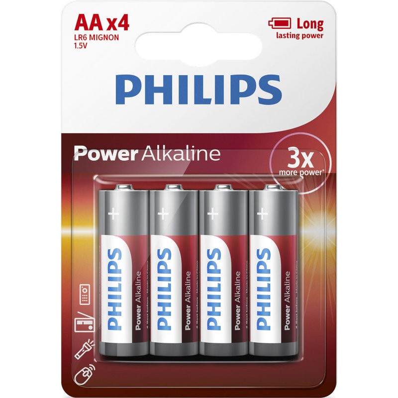 Philips Eco Αλκαλική LR6 AA (4 Τμχ)