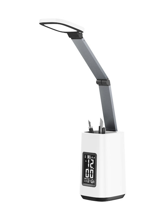 Active Jet Φωτιστικό Γραφείου LED με Σπαστό Βραχίονα σε Λευκό Χρώμα