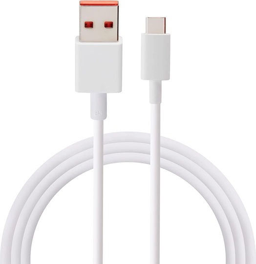 Xiaomi USB 3.1 Cable USB-C male - USB-A 120W Λευκό 1m {Bulk}