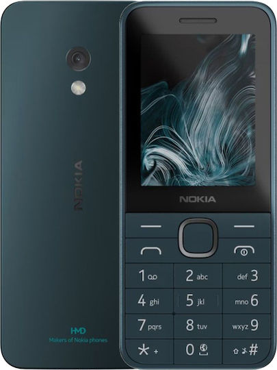 Nokia 225 4G Dual SIM Κινητό με Κουμπιά (Ελληνικό Μενού) Σκούρο Μπλέ