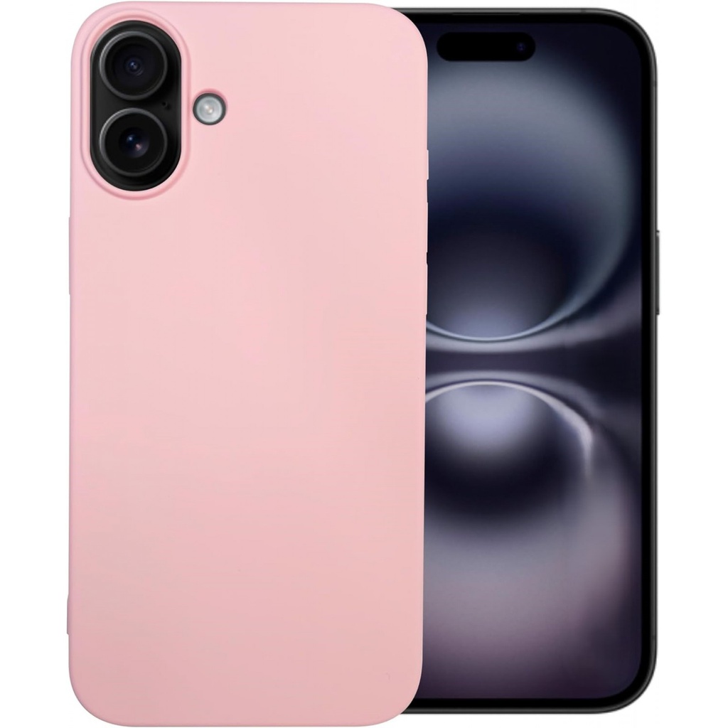 Θήκη Σιλικόνης Matt 1,5 mm Για Apple iPhone 16 5G 6,1" Ροζ