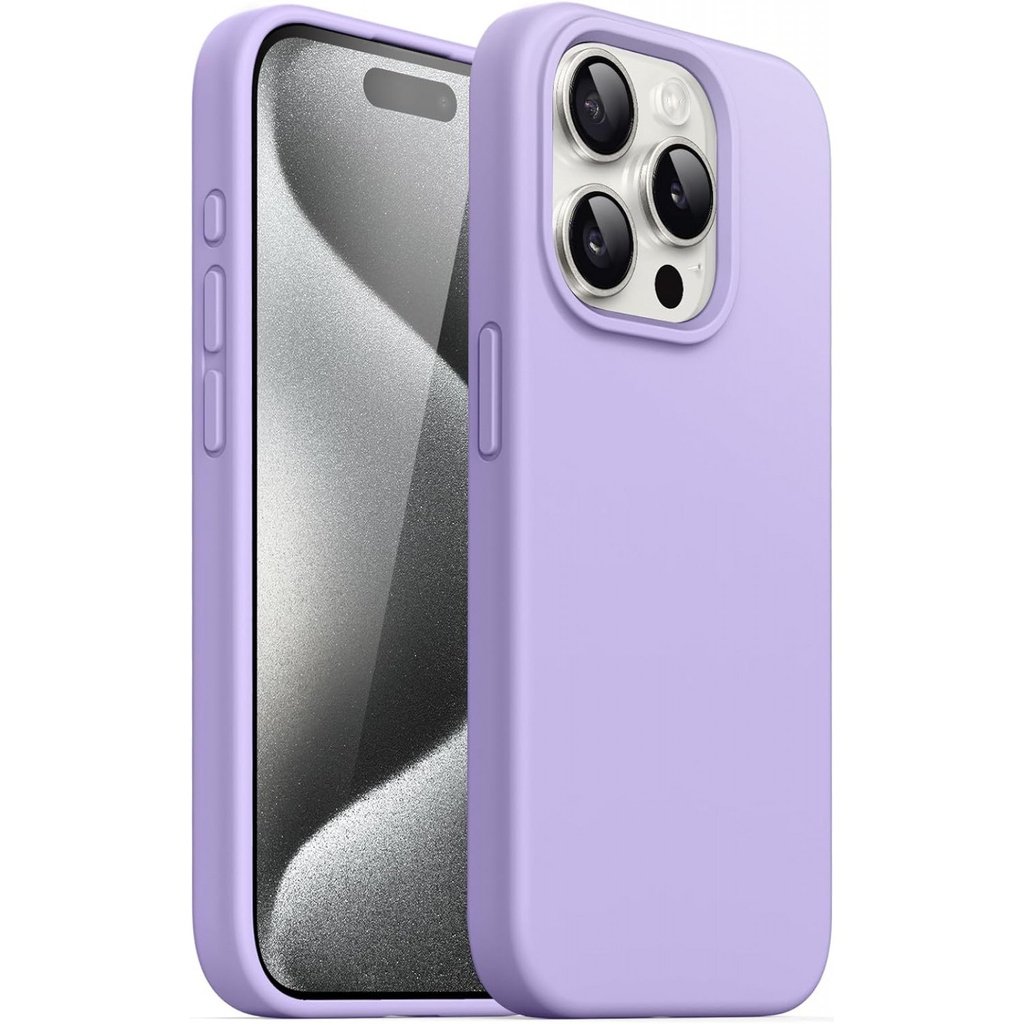 Θήκη Σιλικόνης Soft 2.0 mm Για Apple iPhone 15 Pro Max 5G 6,7" Λιλά