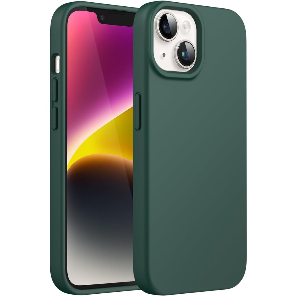 Θήκη Σιλικόνης Soft 2.0mm Για Apple iPhone 15 Plus 5G 6,7" Σκούρο - Πράσινο