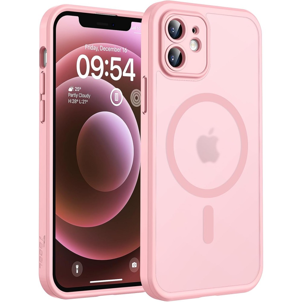 Oem Θήκη Back Cover Electro Magsafe Ημιδιαφανή Για Apple iPhone 11 Ροζ - Nud