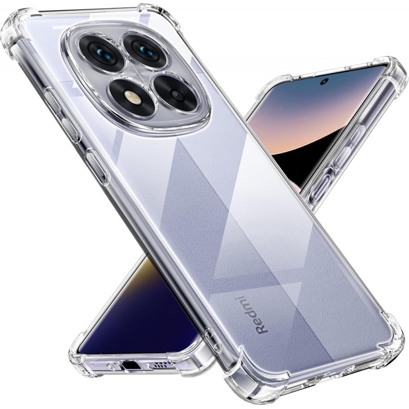 Θήκη Σιλικόνης Anti Shock 1.5mm Για Xiaomi Redmi Note 14 Pro 5G Διάφανο