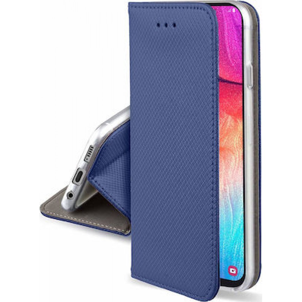 Θήκη Book Smart Magnet Για Xiaomi Redmi Note 13 4G Μπλε ΣΚΟΥΡΟ