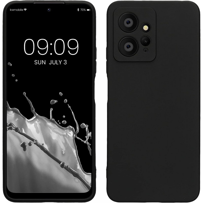 Θήκη Σιλικόνης Matt 1,2 mm Για Xiaomi Redmi Note 12 4G Μαύρο