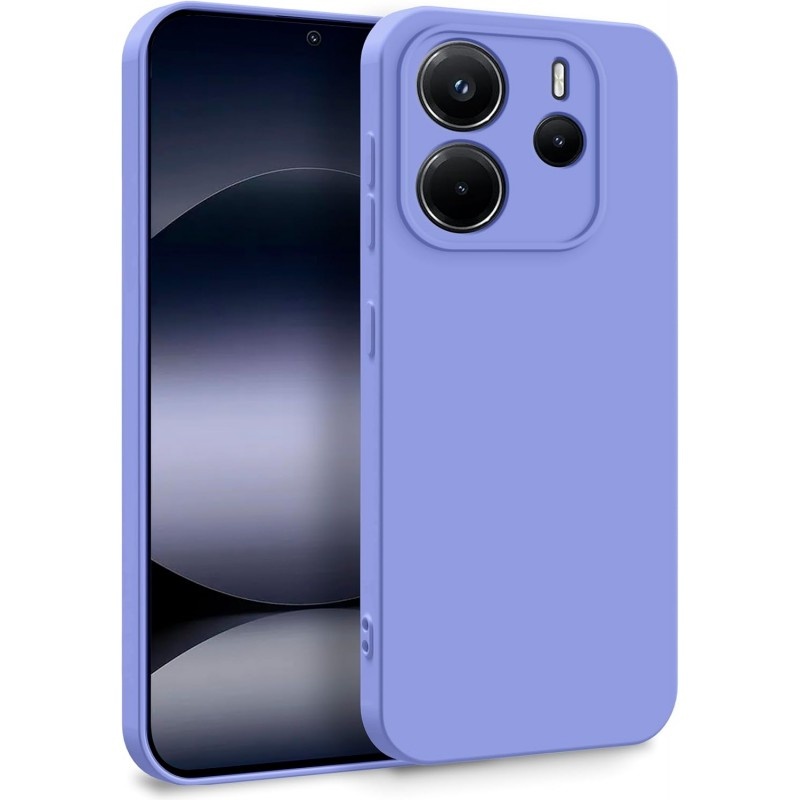 Θήκη Σιλικόνης Matt 1,5 mm για Xiaomi Redmi Note 14 4G Λιλά