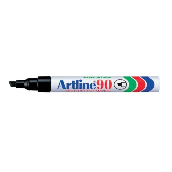 Artline EK-90 Μαρκαδόρος Οινοπνεύματος Πλακέ Μύτη 2,0–5,0χιλ. Μαύρος