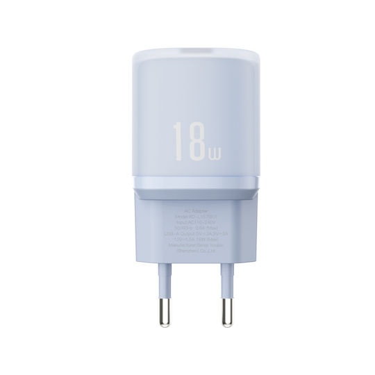 XO Φορτιστής Χωρίς Καλώδιο με Θύρα USB-A 18W Quick Charge 3.0 Μπλε (L157)
