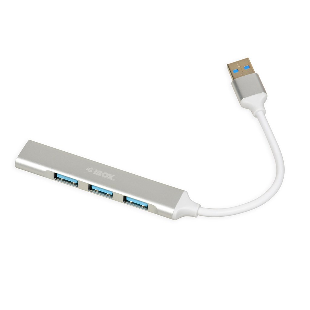 iBox Hub 4 Θυρών USB 2.0 με σύνδεση USB-A Λευκό