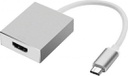 Powertech Μετατροπέας USB-C male σε HDMI female Λευκό 1τμχ CAB-UC006