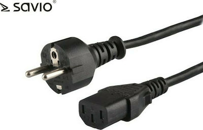 SAVIO 1.8 m Schuko (M) power cable – IEC C13 1.8m CL-138