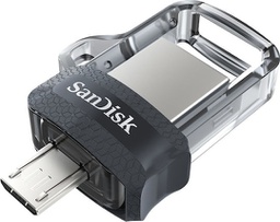 [619659149642] Sandisk Ultra Dual Drive M3.0 64GB USB 3.0 Stick με σύνδεση USB-A &amp; micro USB-B Μαύρο