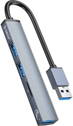 [6936761858915] Orico AH-A12F USB 3.0 Hub 3 Θυρών με σύνδεση USB-A Γκρι  Orico AH-A12F USB 3.0 Hub 3 Θυρών με σύνδεση USB-A Γκρι