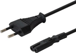 [5901986043379] Savio Euro - IEC C7 Cable 3m Μαύρο (CL-105)