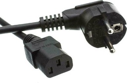 [5210131029244] Powertech Schuko - IEC C13 Cable 1.5m Μαύρο (CAB-P016)