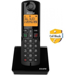 [601425369] Alcatel S280 EWE Μαύρο Ασύρματο Τηλέφωνο με Aνοιχτή Aκρόαση