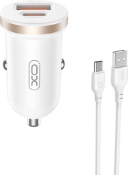 [6975837583191] XO CC69 Mini Smart Φορτιστής Αυτοκινήτου A+C 30W + Καλώδιο Type-C