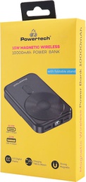 [5210131129036] Powertech ασύρματο PT-1416 με οθόνη Power Bank 10000mAh 22.5W με 2 Θύρες USB-A και Θύρα USB-C Power Delivery / Quick Charge 3.0 Μαύρο