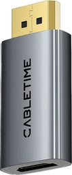 [5210131149270] Cabletime Μετατροπέας DisplayPort male σε HDMI female Γκρι 1τμχ CT-DMHF4K-AG3
