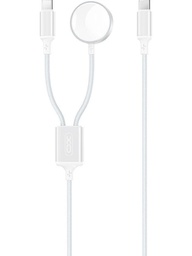 [6920680860241] XO CX030 Wireless 2in1 Apple Watch + Type-c White
