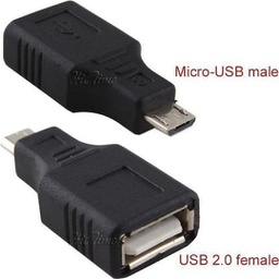 [5210131021897] Powertech Μετατροπέας micro USB male σε USB-A female 1τμχ CAB-U029