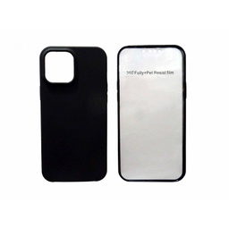 [141805] Oem Θήκη 360° Full Cover Σιλικόνης ΓΙΑ Apple iPhone 14 Plus 5G 6,7'' Μαύρο