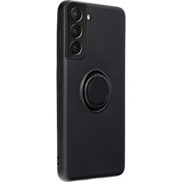 [135662] Oem ΄Θήκη Σιλικόνης Με Ring Για Samsung Galaxy S21 5G Μαύρο
