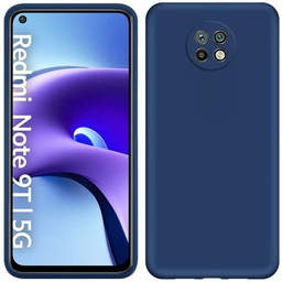 [133005] Θήκη Σιλικόνης Matt 1,2 mm Για Xiaomi Redmi Note 9T 5G ΜΠΛΕ ΣΚΟΥΡΟ