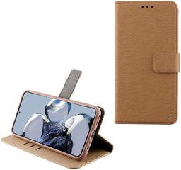 [1371645] Θήκη Βιβλίο για Xiaomi Mi 12T/TPro Καφέ Ανοιχτό