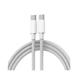 [195949371905] APPLE USB-C to USB-C 60W Woven Charge Cable, White (1m) (retail packaging)